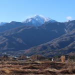 敷地南側からの甲斐駒ヶ岳