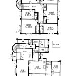 間取図。1階に洋室3部屋+厨房13.3帖+ＬＤ16.6帖+浴室2+トイレ2ヵ所。　2階に洋室6部屋(7帖3部屋+5.6帖+10.3帖+10.5帖)+トイレ6ヵ所。