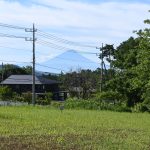 敷地北側から富士山の眺望