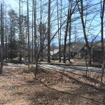 敷地西側から南方向を撮影。南アルプスの稜線を眺望。